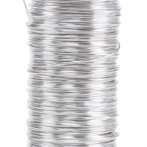 kohteita Koristeellinen emaloitu lanka hopea Ø0,50mm 50m 100g