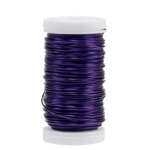 Floristik24 Deco emaloitu lanka violetti Ø0,50mm 50m 100g