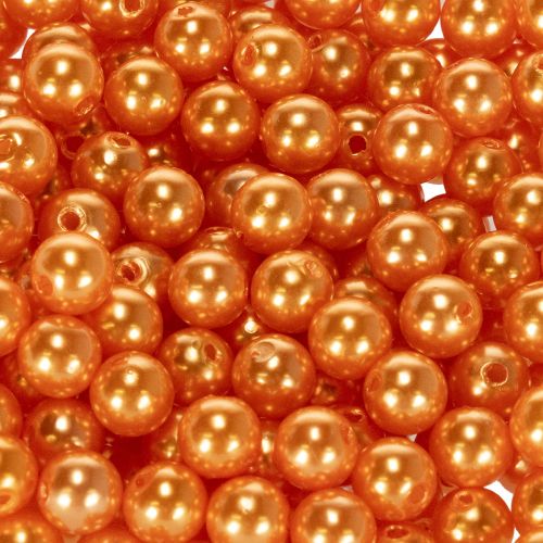 Koristeelliset oranssit helmet, 8 mm, 250 kpl | Floristik24.fi