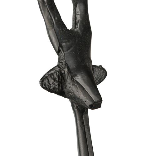 Floristik24 Koristeellinen porometallinen koristefiguuri mustana 15cmx8cmx53cm