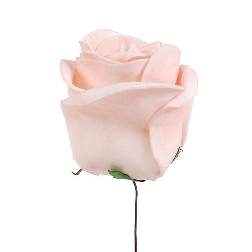 kohteita Koristeellinen ruusuvalkoinen, kerma, vaaleanpunainen sekoitus Ø6cm 24kpl