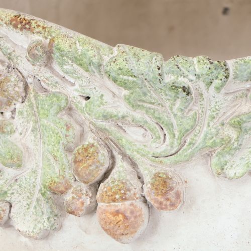 kohteita Koristeellinen kulho, valettua kiveä, tammenterhoista tehty istutusastia, Ø20cm, korkeus 10cm