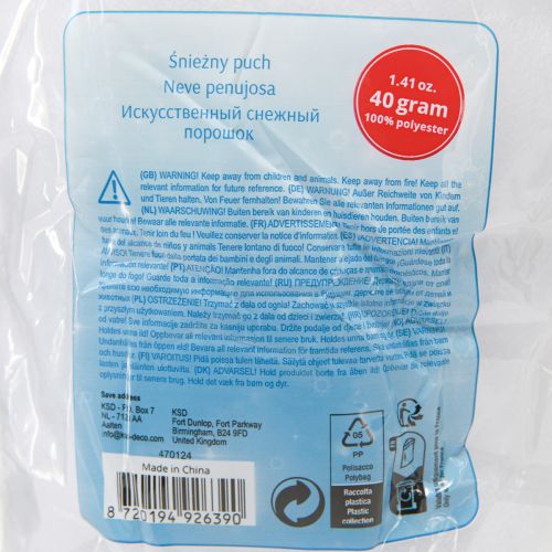 kohteita Koristelunta pörröinen lumityyny koristelumi 40g