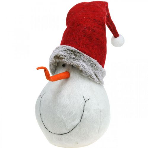 Deco lumiukko hatulla Adventtikoriste Jouluhahmo H38cm