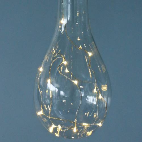 kohteita LED-valo koristeellinen hehkulamppu lämmin valkoinen 20cm