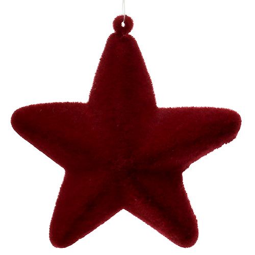 kohteita Koristeellinen tähti tummanpunainen 20 cm parveni