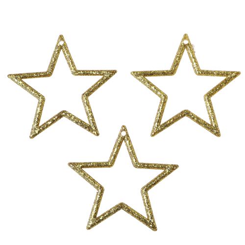 kohteita Koristeellinen tähtikulta glitter pöytäkoristeet joulu 4,5cm 120 kpl