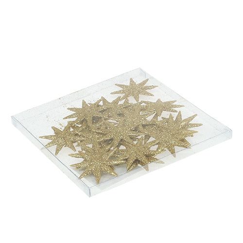 Floristik24 Koristeelliset tähdet kulta Ø5cm 20 kpl