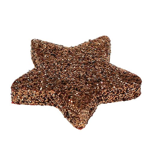 Floristik24 Deco-tähdet mini 2,5 cm kupari, kiille 100kpl