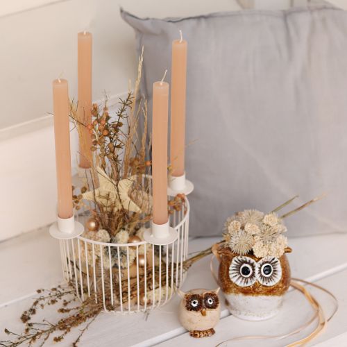 kohteita Koristeelliset tähdet, hamppuinen raffia, 7,5 cm, joulukuusenkoristeet, 8 kpl