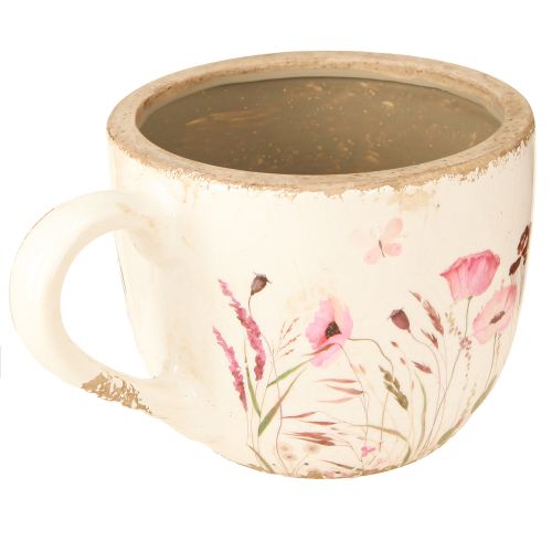 kohteita Koristekuppi keraaminen unikonrätti kermanvärinen 15cm×12,5cm