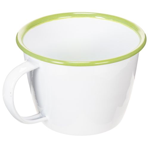 Koristeellinen kuppi, emaloitu ruukku, Ø11cm K8cm | Floristik24.fi