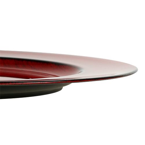 kohteita Koristelautanen muovia Ø28cm puna-musta