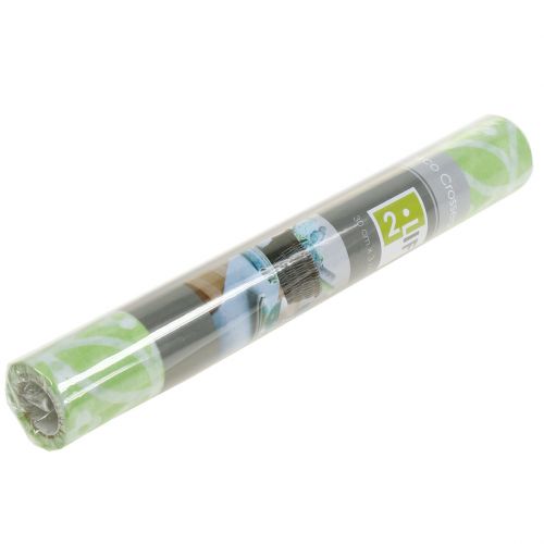 Floristik24 Koristeellinen pöydän teippi kukilla vaaleanvihreä 30cm x 300cm