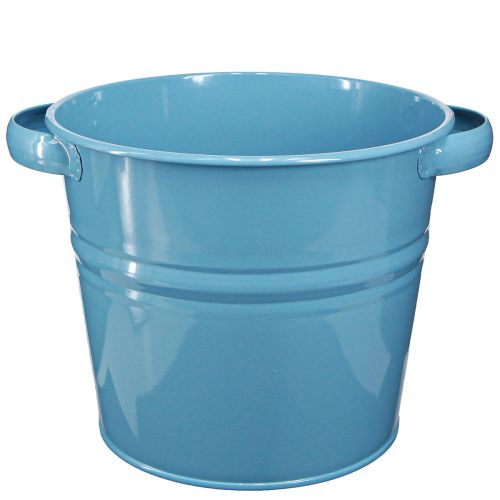 kohteita Koristeellinen ruukkukukkaruukku metallia sinisenä 31cmx26cmx21,5cm