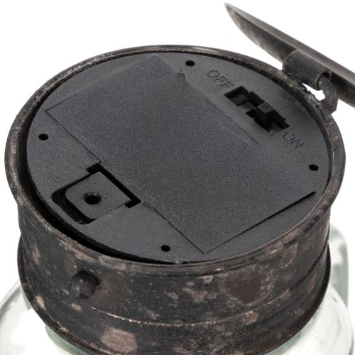 Koristeellinen juomalasi LED-lampulla Ø8cm K16cm | Floristik24.fi