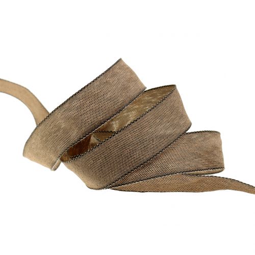 Floristik24 Deco nauha ruskea 25mm 20m