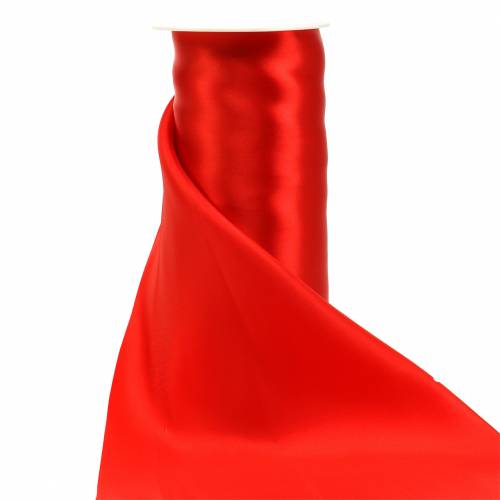 Floristik24 Satiininauha Pöytä nauha punainen 200mm 10m