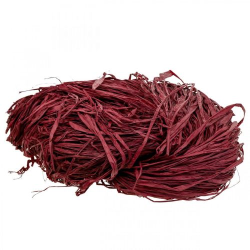 Koristeraffia luonnon raffia askarteluun raffia bordeaux 300g