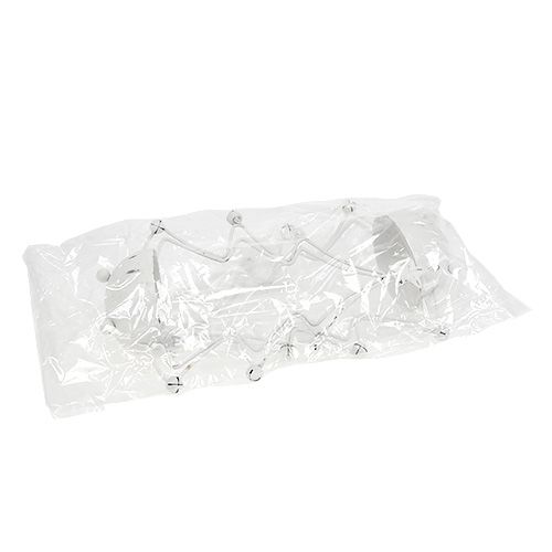 Floristik24 Koristeellinen puu kulholla teekynttilälle valkoinen 25cm 2kpl