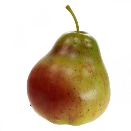 Deco päärynänvihreä punainen, deco hedelmä, ruokanukke 11cm