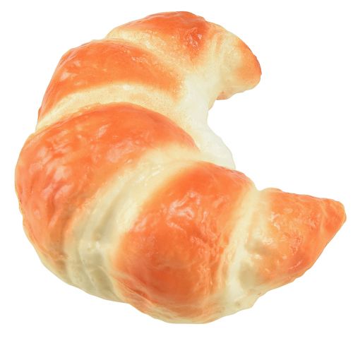 Koristeellinen croissant-keinoruokanukke 10cm 2kpl