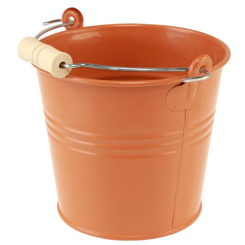 kohteita Koristeellinen kauha metallinen istutuskone oranssinruskea Ø16cm K14,5cm 1,6L