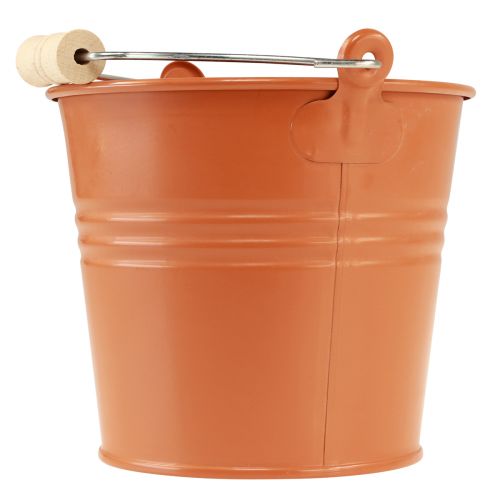 kohteita Koristeellinen kauha metallinen istutuskone oranssinruskea Ø16cm K14,5cm 1,6L