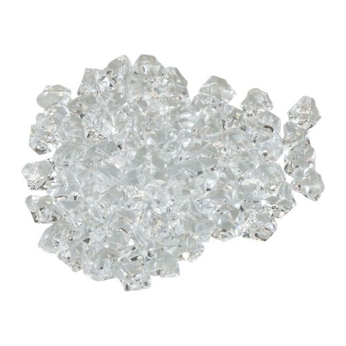 kohteita Koristejääpalat, tekojääkuutiot, akryyli, läpinäkyvä, 1 cm, 200 g
