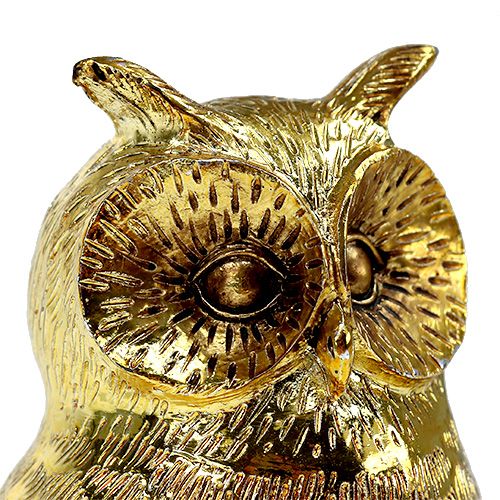 kohteita Koristeellinen pöllö kulta, kiiltävä 12cm 4kpl