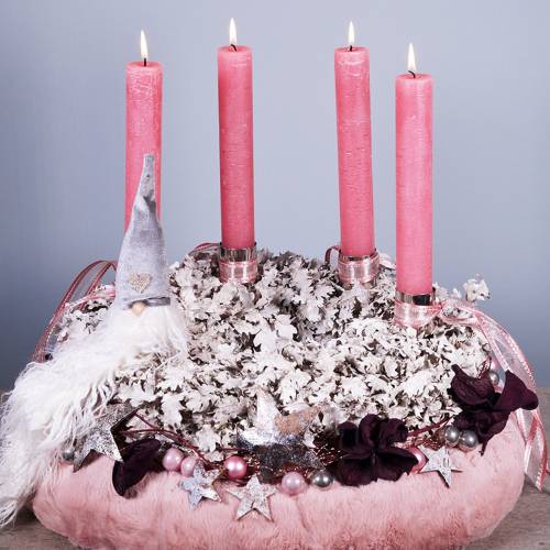 Floristik24 Koristeellinen turkisnauha vaaleanpunainen 15cm x 200cm