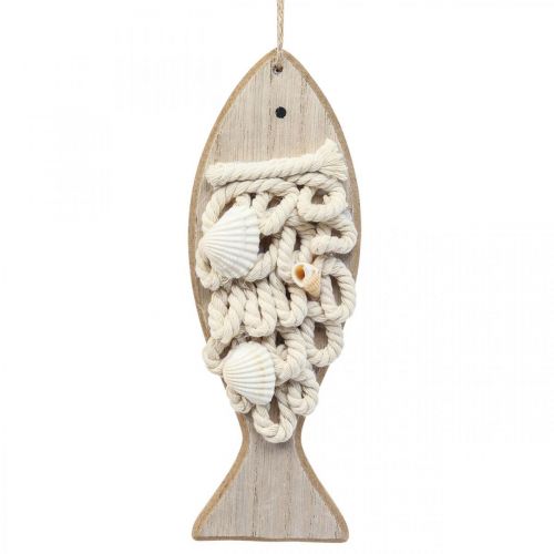 Deco kalariipus puinen kala merikoristelu puu 6,5×19,5cm