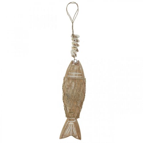 kohteita Deco kala, puinen kala Deco, kalariipus puu 21cm