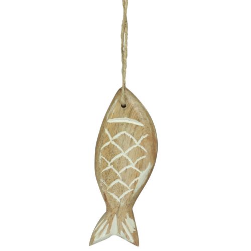 Floristik24 Koristekala puukalojen ripustamiseen ruskea valkoinen lajitelma 10cm 4 kpl