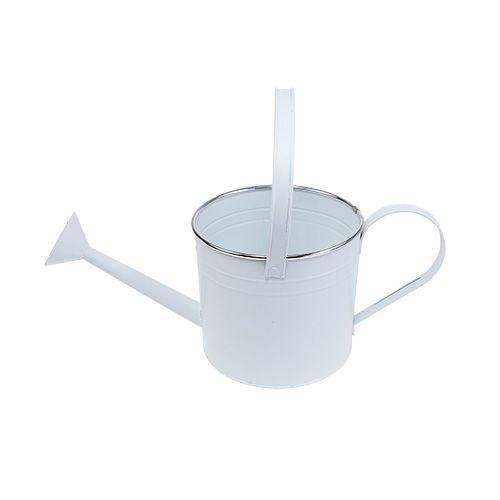 Floristik24 Deco Kastelukannu Valkoinen Ø17cm K17cm 1kpl