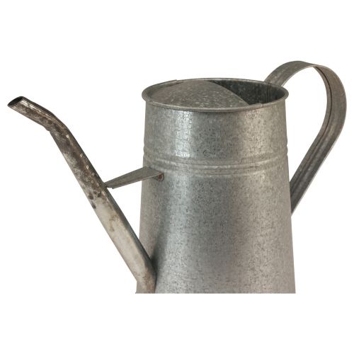 kohteita Koristeellinen kastelukannu galvanoitu metallin harmaa 1,7L H23cm