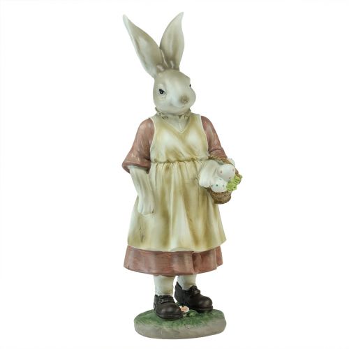 Koristeellinen pupu kani nainen kori Pääsiäismunat koristefiguuri pääsiäinen H37cm