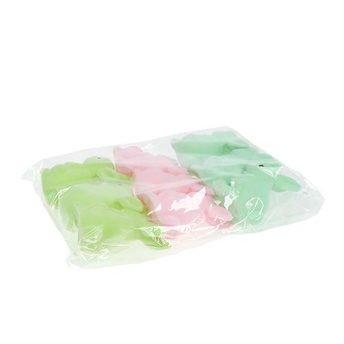 Koristeellinen pupu pastelli perse. 9,5 cm 9 kpl | Floristik24.fi