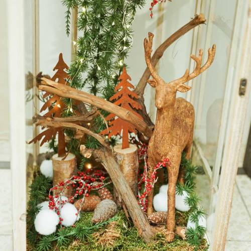 Floristik24 Koristeellinen hirvieläinten kuori näyttää H32cm