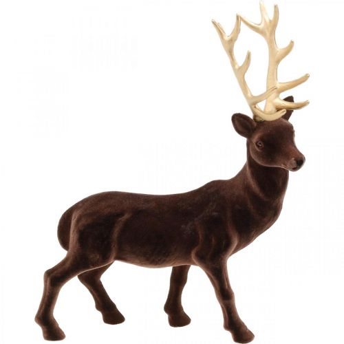 Floristik24 Deco deer iso ruskea kulta koristefiguuri Christmas 40cm
