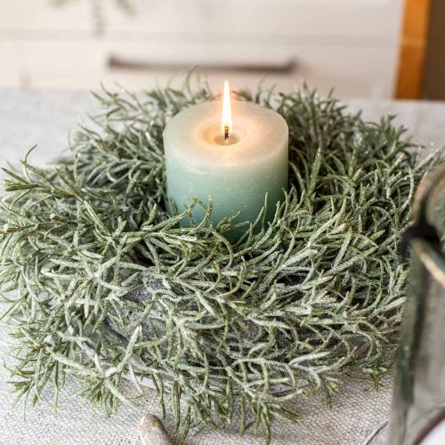 Floristik24 Deco seppele Ø30cm glitterillä vihreä