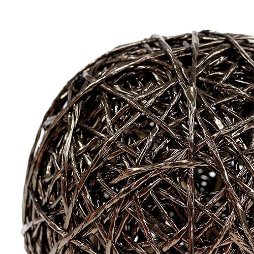 Deco Ball Tummanruskea Ø15cm | Floristik24.fi