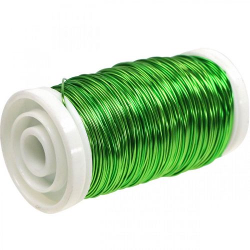 kohteita Deco emaloitu lanka Apple Green Ø0,50mm 50m 100g