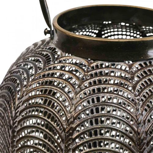 Koristeellinen lyhtylyhty ripustettava metallikoristelu Ø25,5cm K43cm