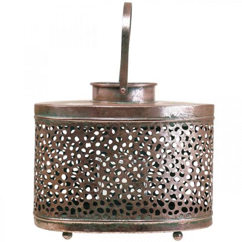 kohteita Deco-lyhty soikea pöytäkoriste metallia 27×16×23cm