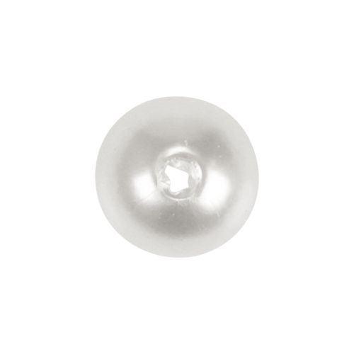 Koristehelmet askarteluhelmien pujottamiseen valkoiset 6mm 300g