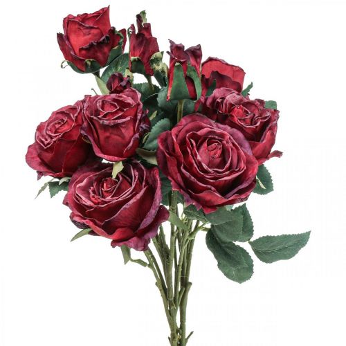 Deco ruusut punaiset tekoruusut silkkikukat 50cm 3kpl