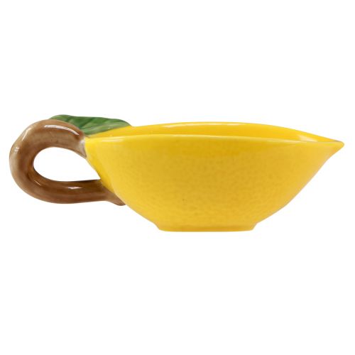 kohteita Koristeellinen sitruunakulho keraaminen sitruunakulho keltainen 17×8cm