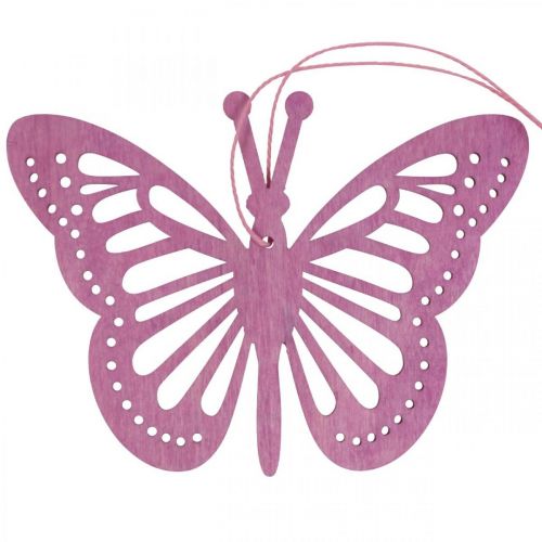 kohteita Deco perhoset deco ripustin violetti/pinkki/pinkki 12cm 12kpl