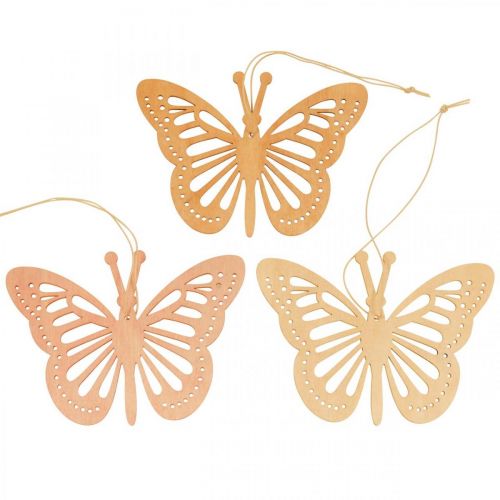 Floristik24 Deco perhoset deco ripustin oranssi/vaaleanpunainen/keltainen 12cm 12kpl